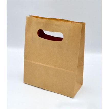 Τσάντα Kraft Χάρτινη με Χερούλι Χούφτα 18x8x22cm 41-052