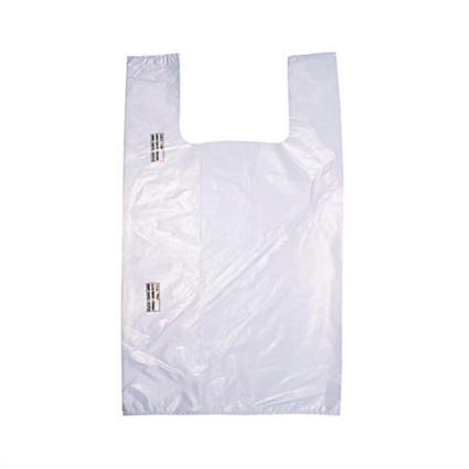 Πλαστική Σακούλα Διάφανη με Χερούλια Φανελάκι 35cm 1kg