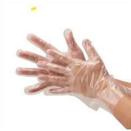 Γάντια Διαφανή Σαγρέ HDPE μιας Χρήσης 100τμχ