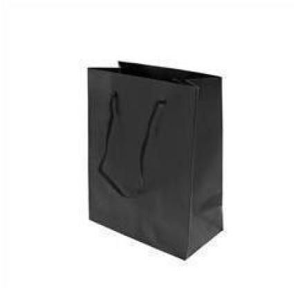 Μαύρη Τσάντα Κοσμημάτων Χάρτινη 12x5x15cm