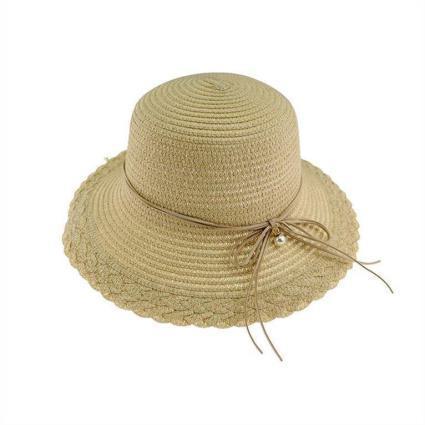 Γυναικείο Ψάθινο Καπέλο με Διακοσμητική Κορδέλα