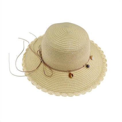 Γυναικείο Ψάθινο Καπέλο με Διακοσμητική Κορδέλα