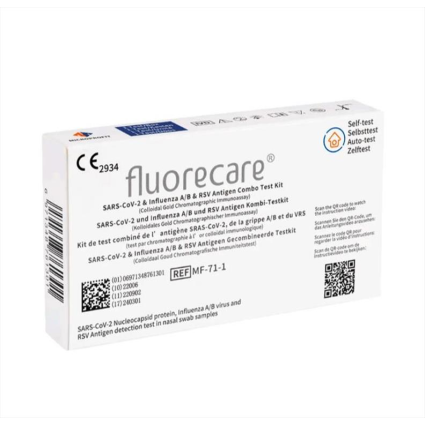 FLUORECARE SARS-CoV-2 & Influenza A/B & RSV Antigen Combo Test Kit Ατομική Συσκ. Ημ. Λήξης 10.25