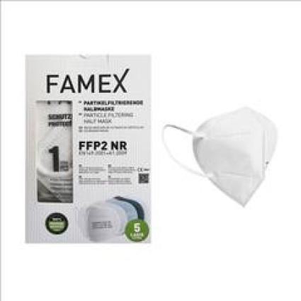 FFP2 Μάσκα Famex Υψηλής Προστασίας PFE≥95% Λευκό