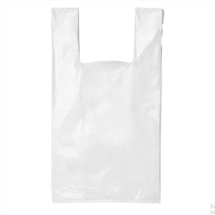Τσάντα Πλαστική Φανελάκι Διάφανη 40cm 1kg